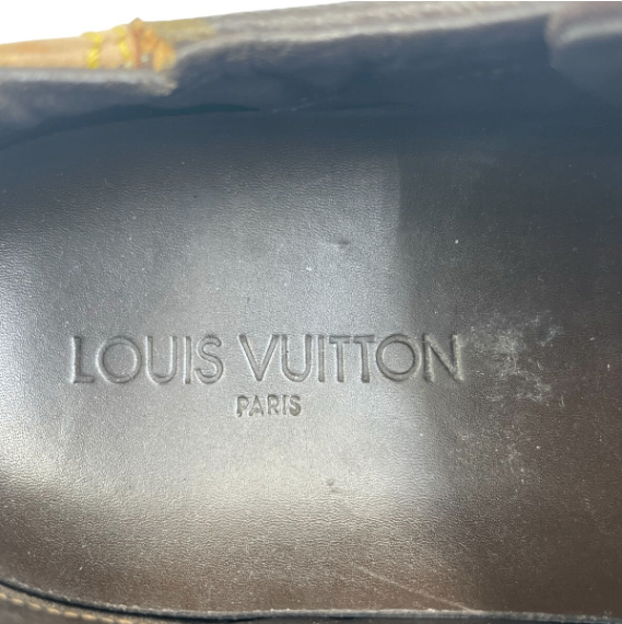 Louis Vuitton Sneakers Monogram Leather Shoes Brown — view 7