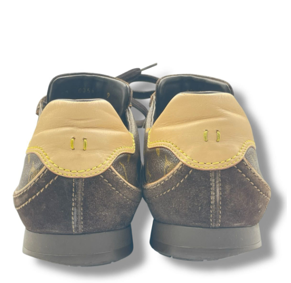 Louis Vuitton Sneakers Monogram Leather Shoes Brown — view 6