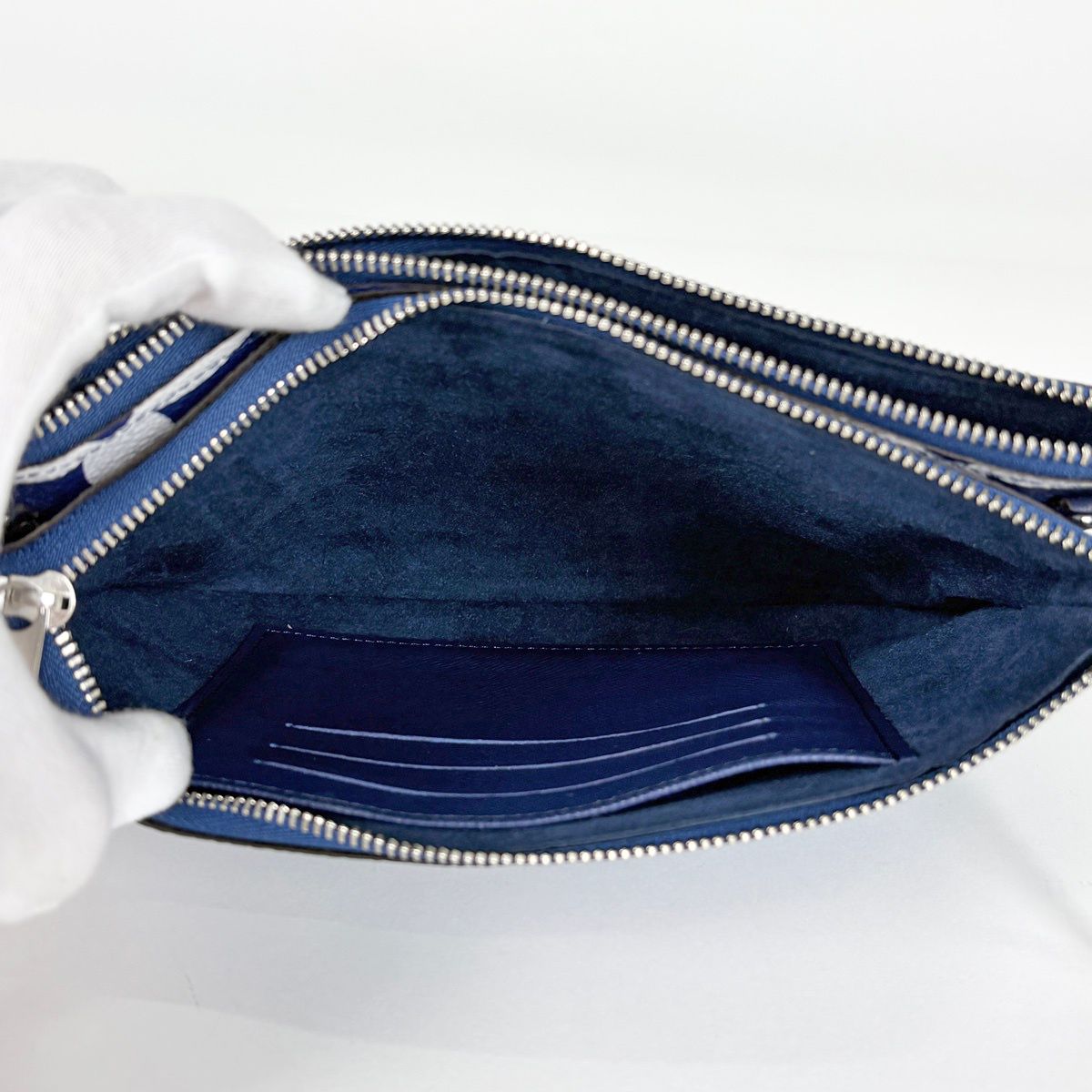 Louis Vuitton Pochette Double Zip LV Escale 2-Way Clutch Shoulder Bag Monogram — view 8