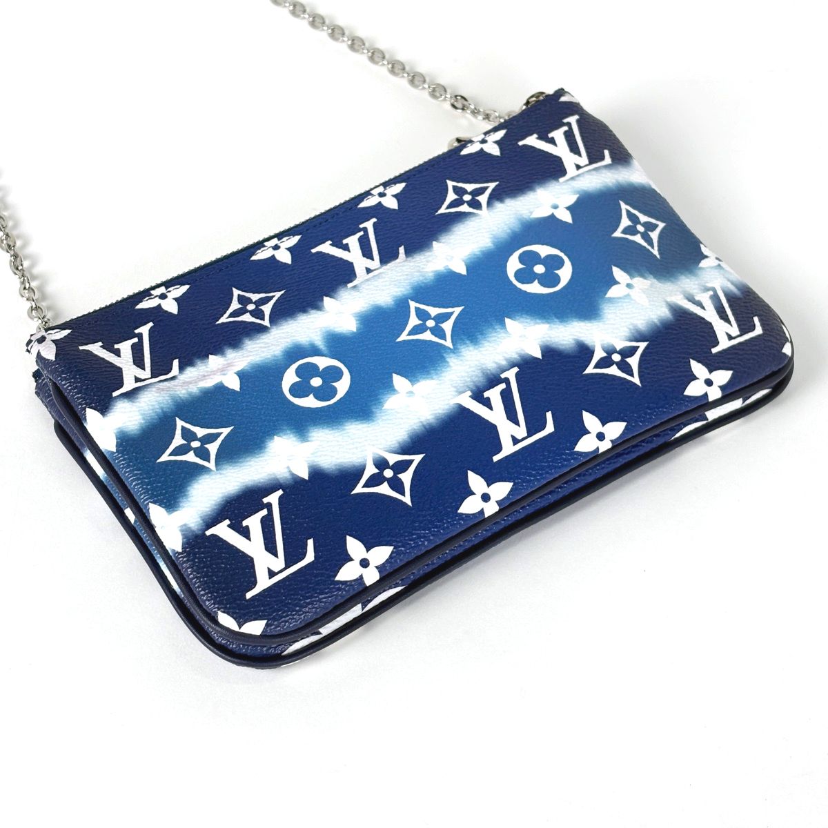 Louis Vuitton Pochette Double Zip LV Escale 2-Way Clutch Shoulder Bag Monogram — view 2