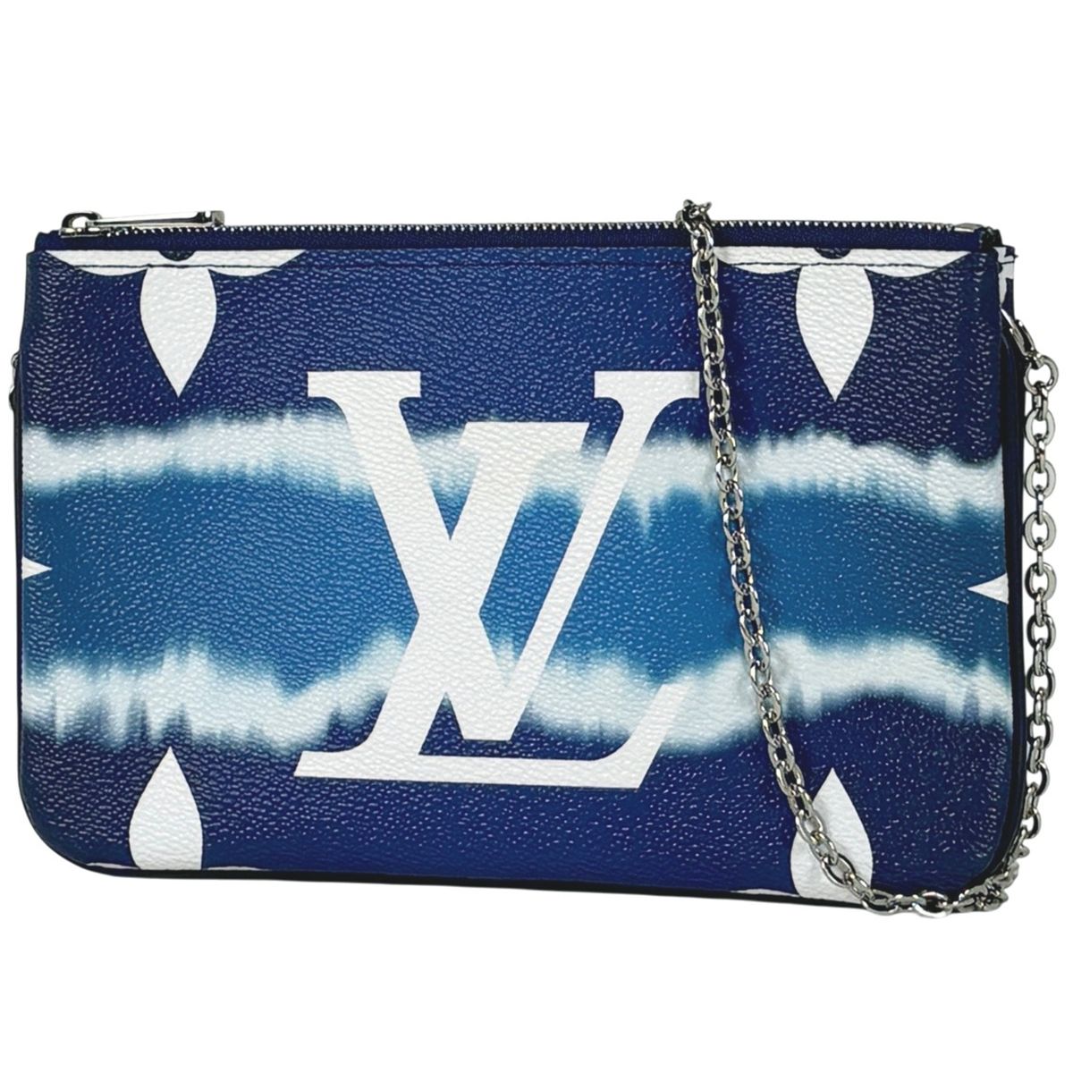 Louis Vuitton Pochette Double Zip LV Escale 2-Way Clutch Shoulder Bag Monogram
