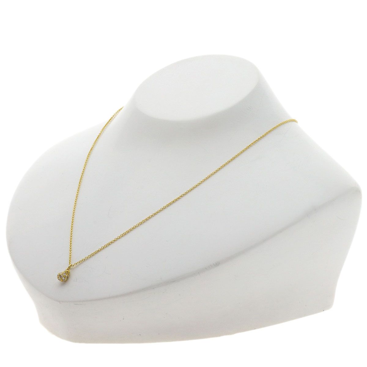Tiffany & Co Teardrop Diamond Necklace 18K Yellow Gold — view 4