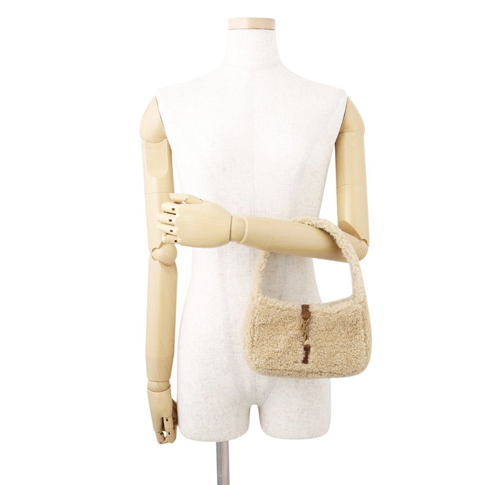 Saint Laurent Paris Handbag le 5 7 Mini Hobo Fleece — view 4