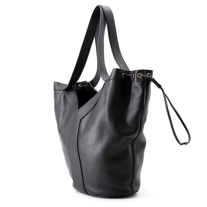 Saint Laurent Paris Tote Hobo Leather Black — view 2