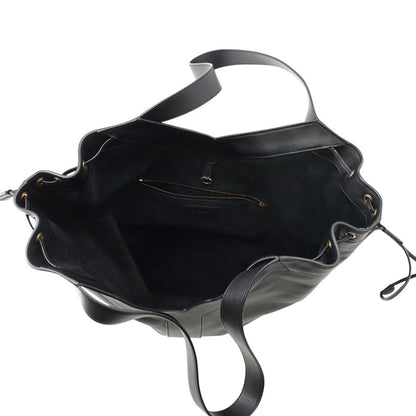 Saint Laurent Paris Tote Hobo Leather Black — view 5