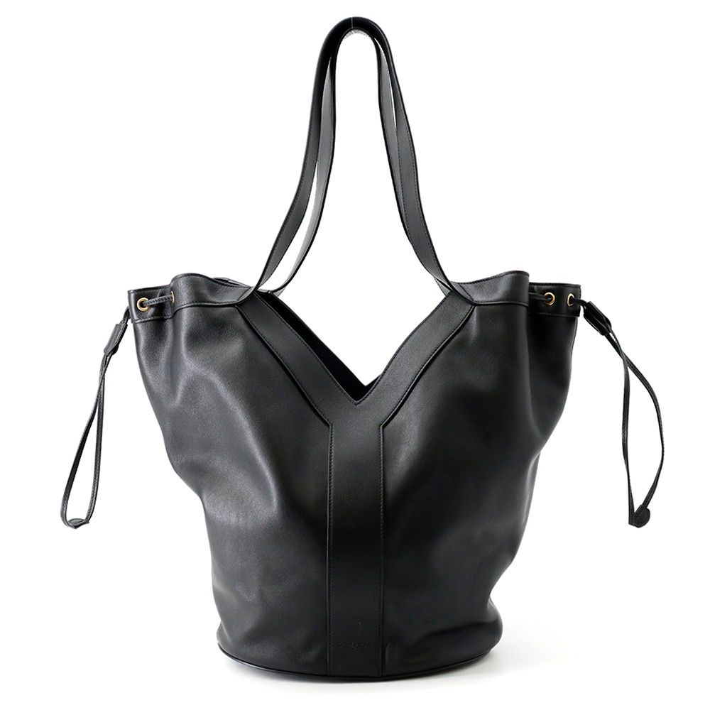 Saint Laurent Paris Tote Hobo Leather Black