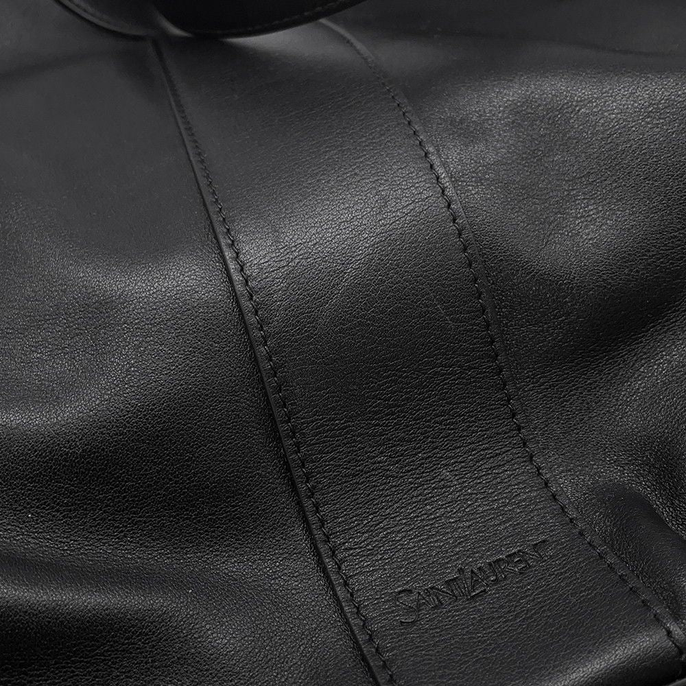 Saint Laurent Paris Tote Hobo Leather Black — view 6