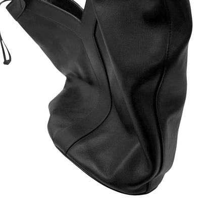 Saint Laurent Paris Tote Hobo Leather Black — view 8