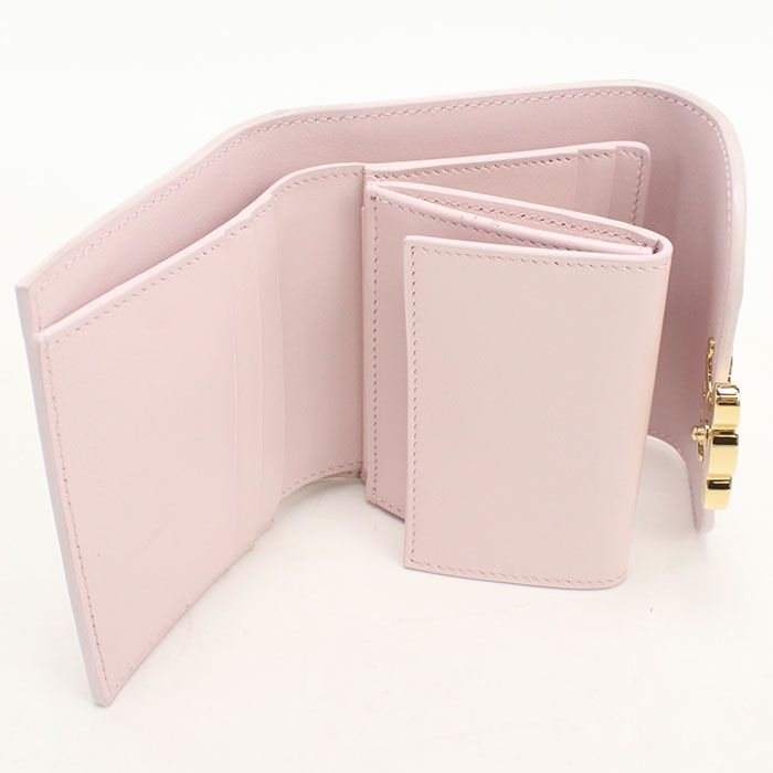 Celine Small Flap Wallet Triomphe Trifold Calfskin — view 3