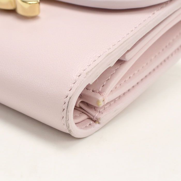 Celine Small Flap Wallet Triomphe Trifold Calfskin — view 6