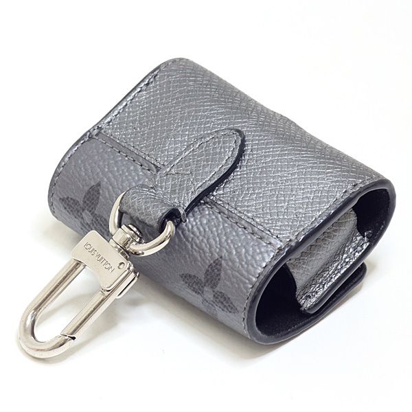 Louis Vuitton LV Earphones Pouch Taigarama Gray Silver — view 3