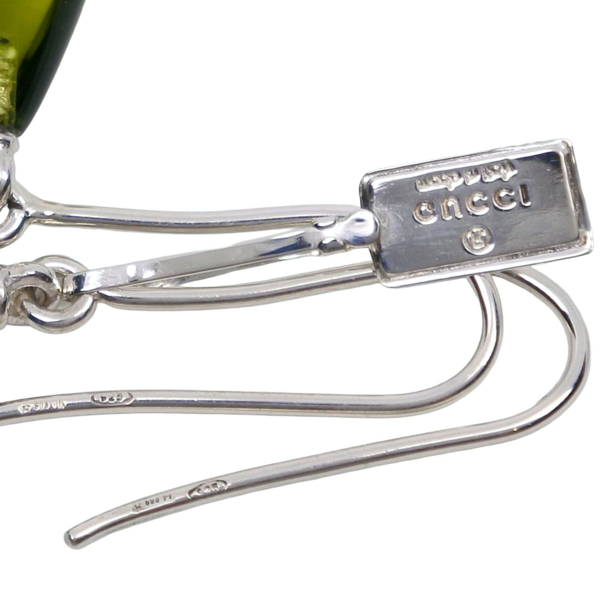Gucci 925 Sterling Silver Glass Earrings — view 5