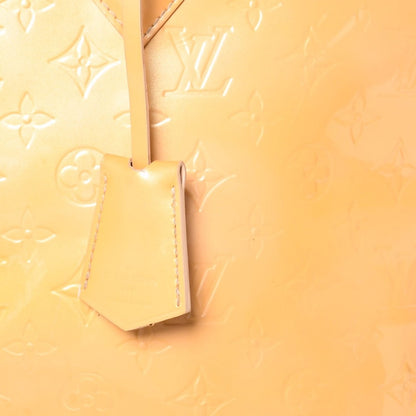 Louis Vuitton Monogram Vernis Alma GM Tote Purse Handbag Beige — view 7