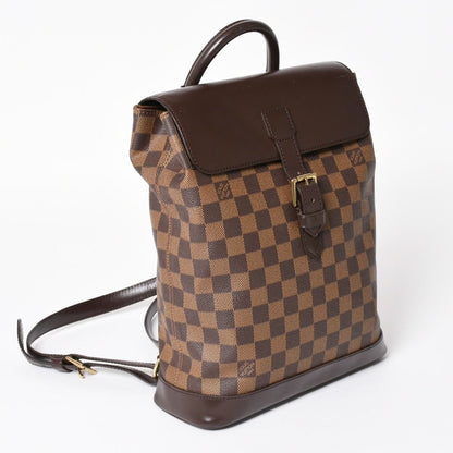 Louis Vuitton Damier Soho Backpack Brown Leather — view 3