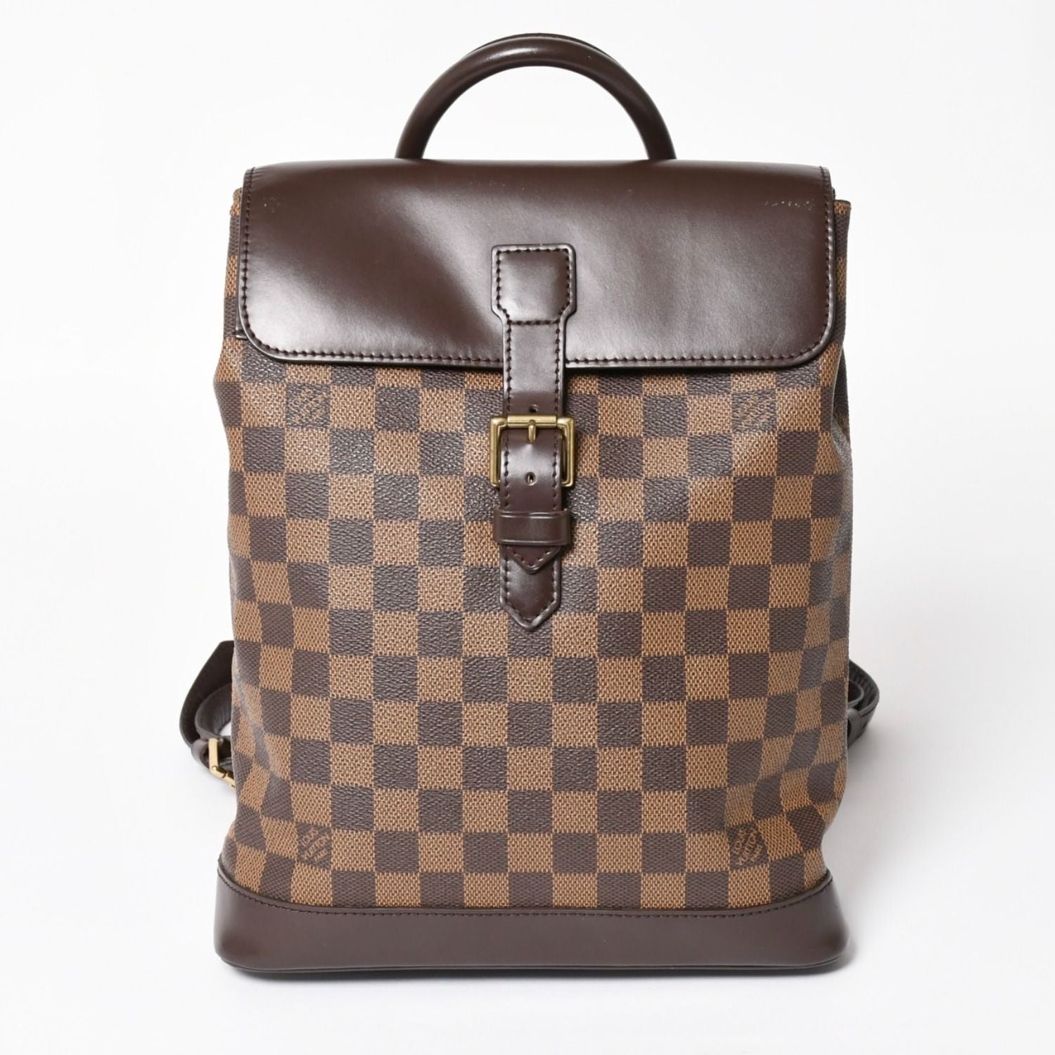 Louis Vuitton Damier Soho Backpack Brown Leather