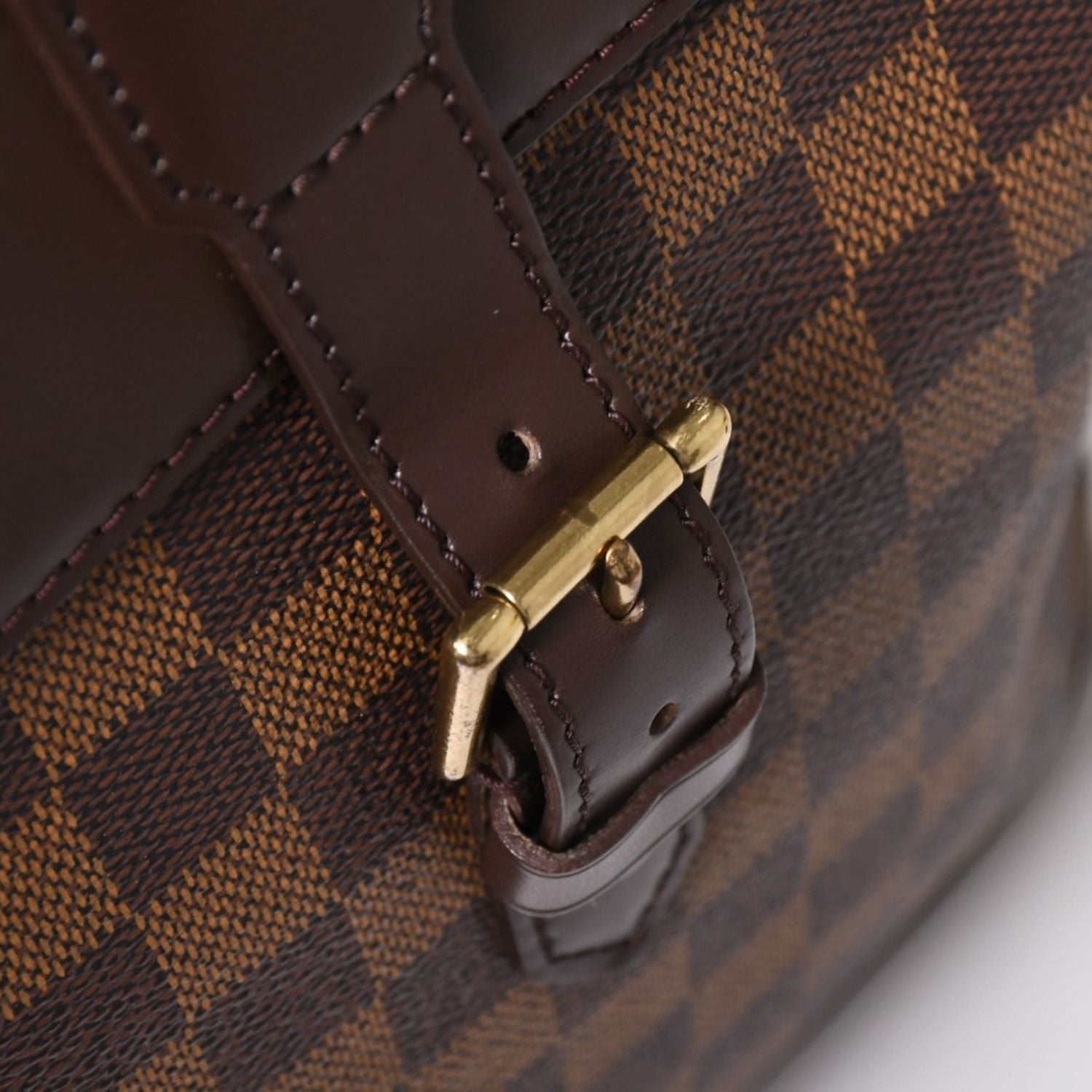 Louis Vuitton Damier Soho Backpack Brown Leather — view 6