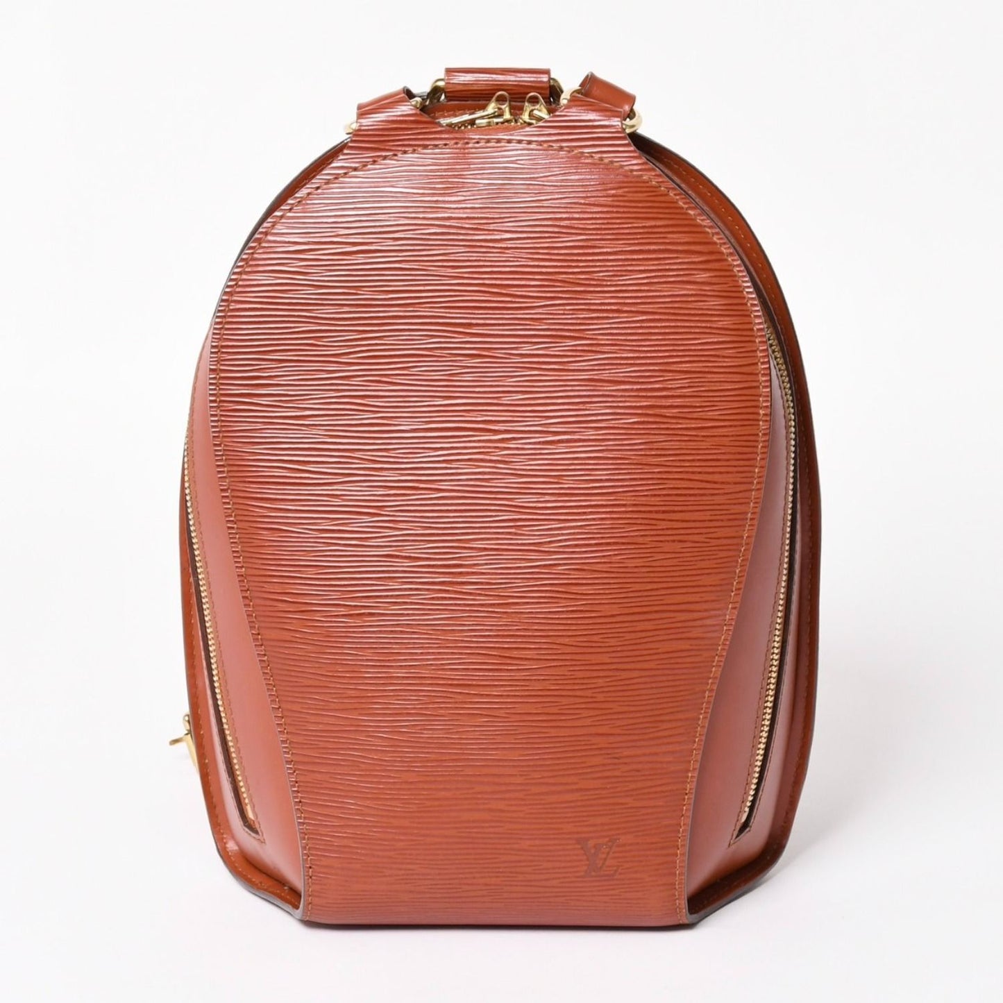 Louis Vuitton Epi Mabillon Kenya Brown Backpack Gold