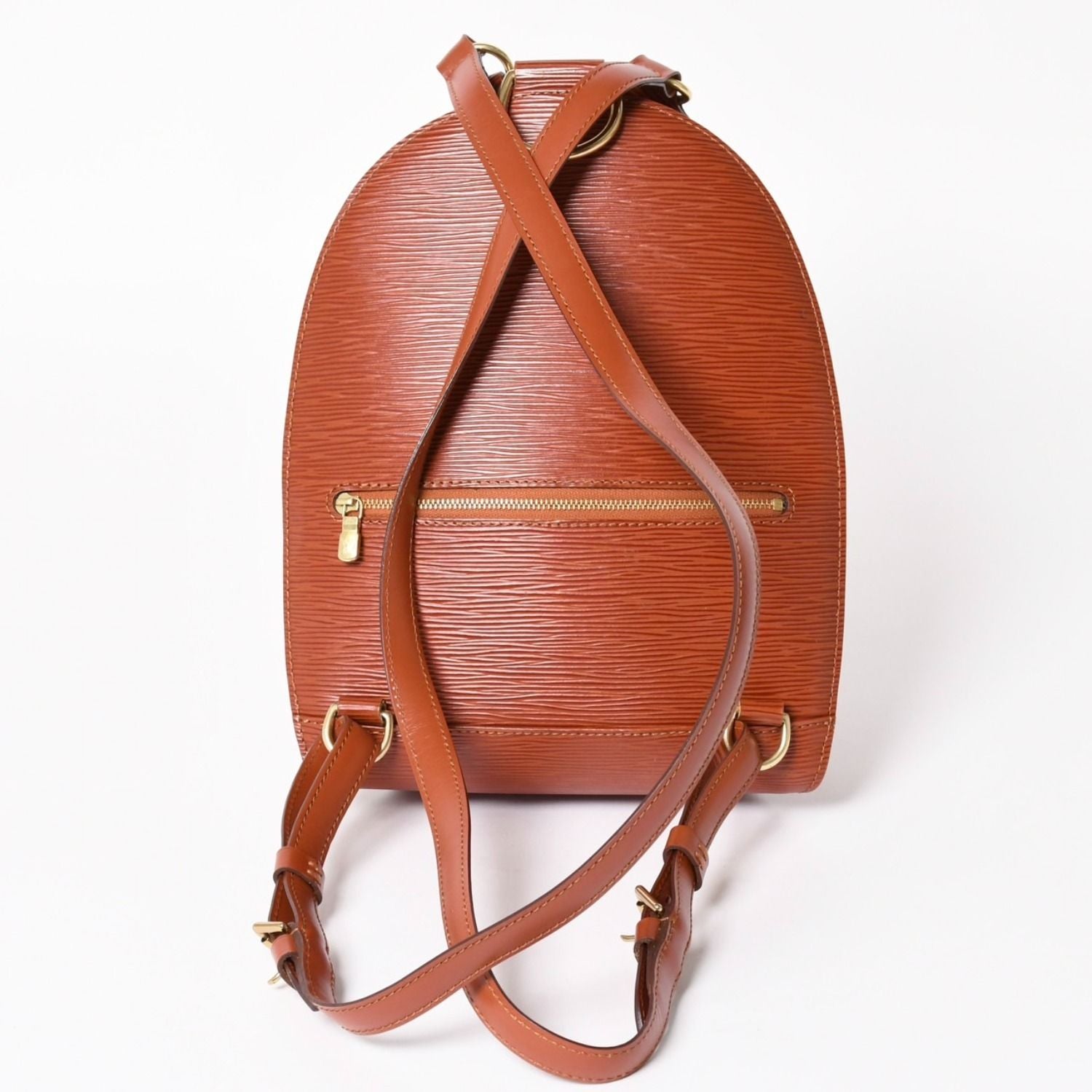Louis Vuitton Epi Mabillon Kenya Brown Backpack Gold — view 2