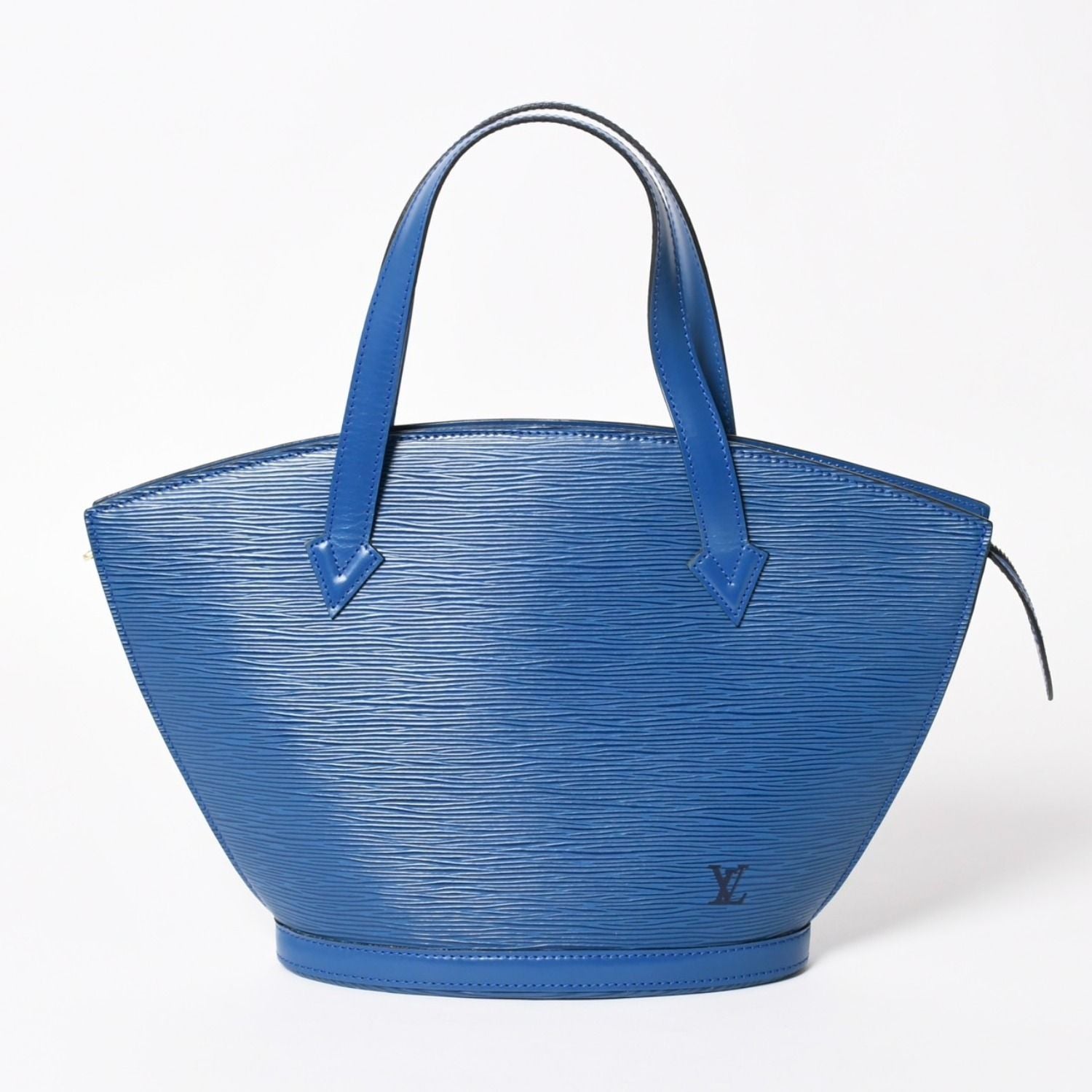 Louis Vuitton Tote Bag Saint Jacques Epi Leather Blue Gold VI