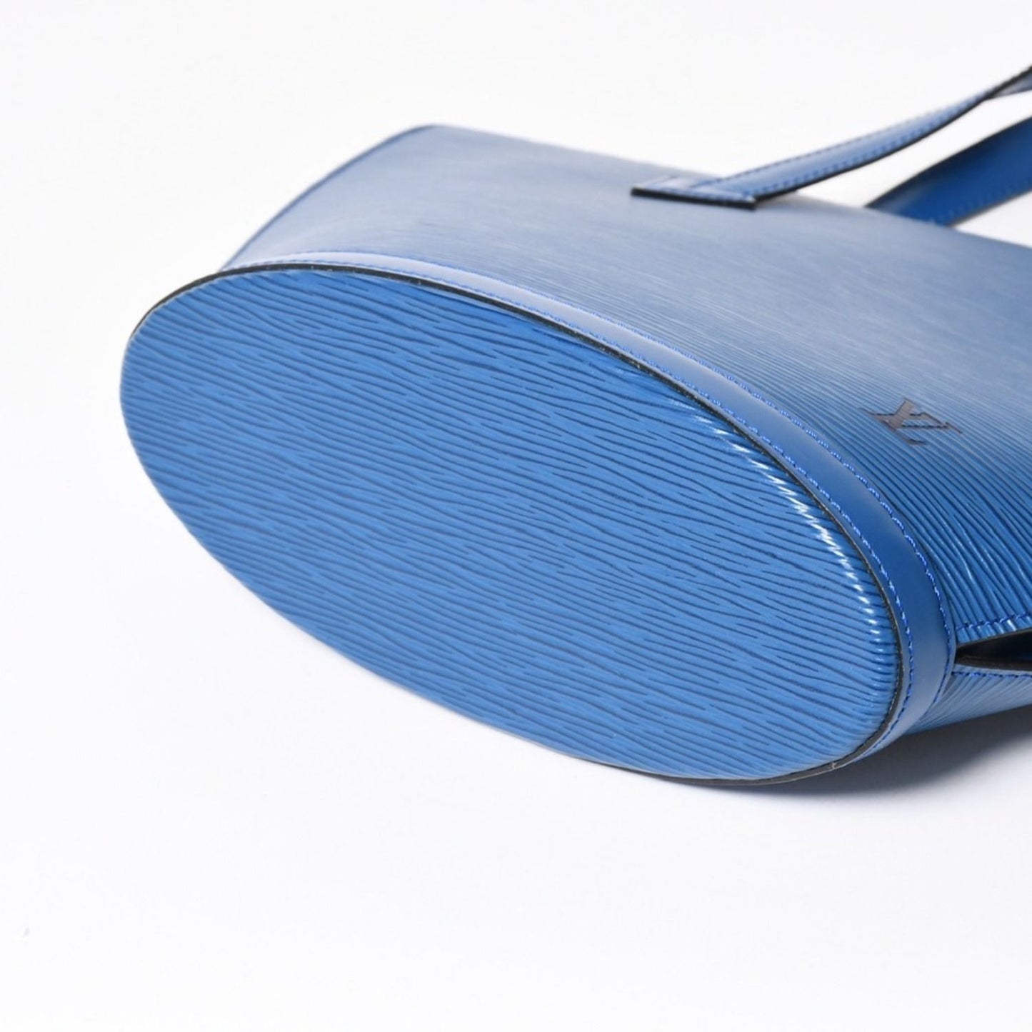 Louis Vuitton Tote Bag Saint Jacques Epi Leather Blue Gold VI — view 8