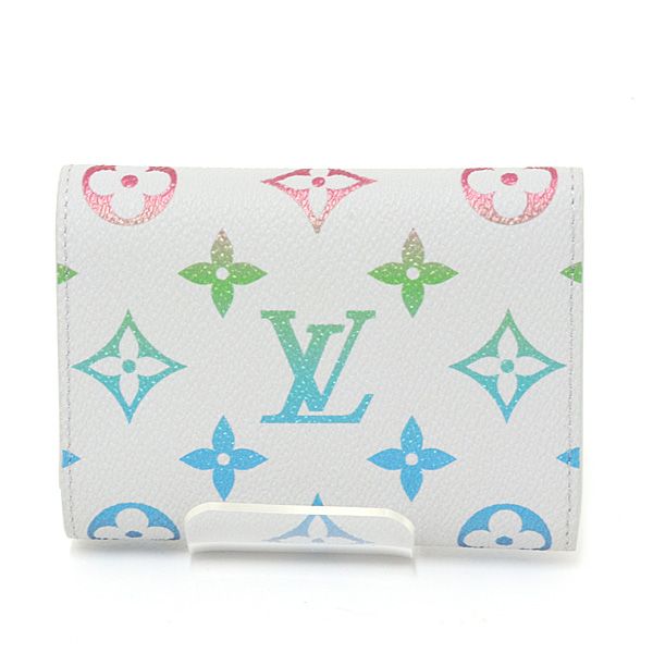 Louis Vuitton Monogram Iridescent Victor Wallet Gray Gradient Trifold — view 2