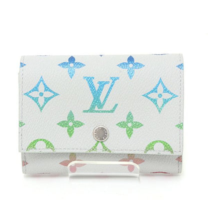 Louis Vuitton Monogram Iridescent Victor Wallet Gray Gradient Trifold