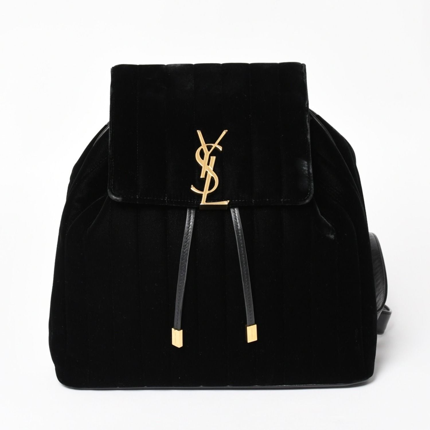 Saint Laurent Vicky Small Backpack Velvet Gold