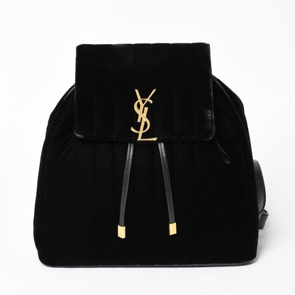 Saint Laurent Vicky Small Backpack Velvet Gold