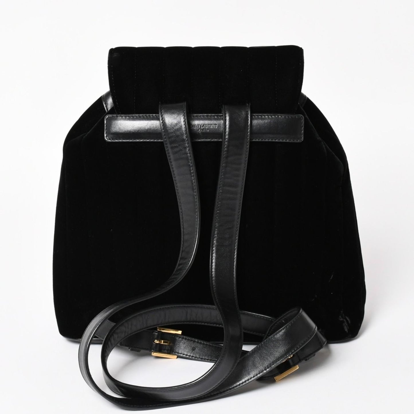 Saint Laurent Vicky Small Backpack Velvet Gold — view 2