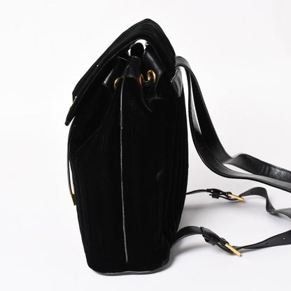 Saint Laurent Vicky Small Backpack Velvet Gold — view 4