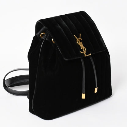 Saint Laurent Vicky Small Backpack Velvet Gold — view 3