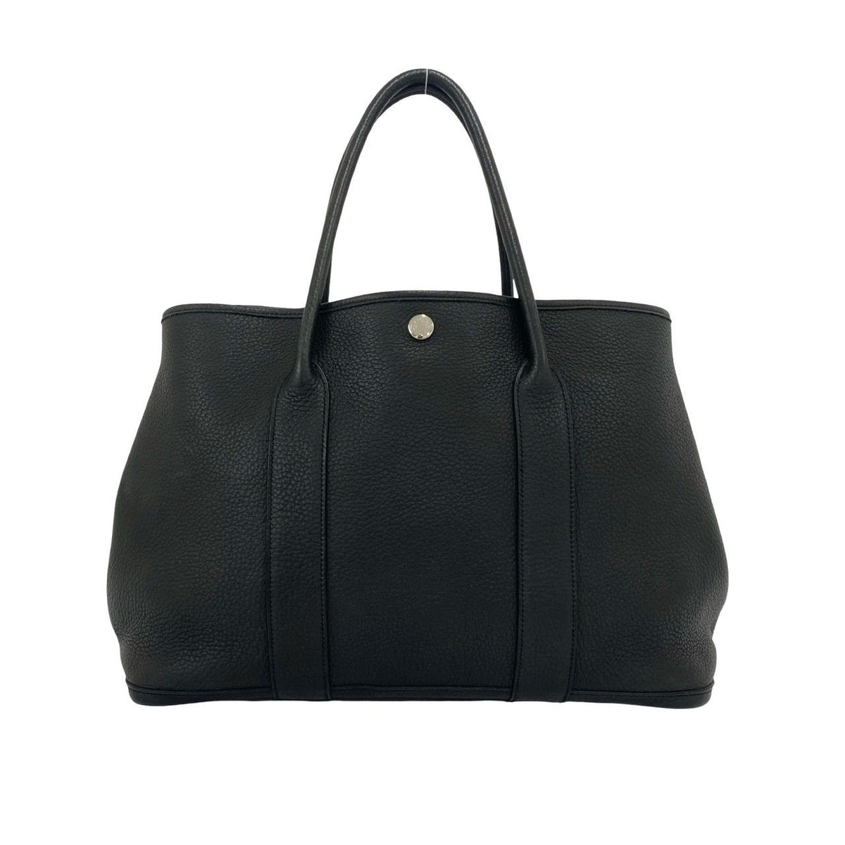 Hermes Garden Party PM Negonda Leather Tote Bag Business Black — view 3