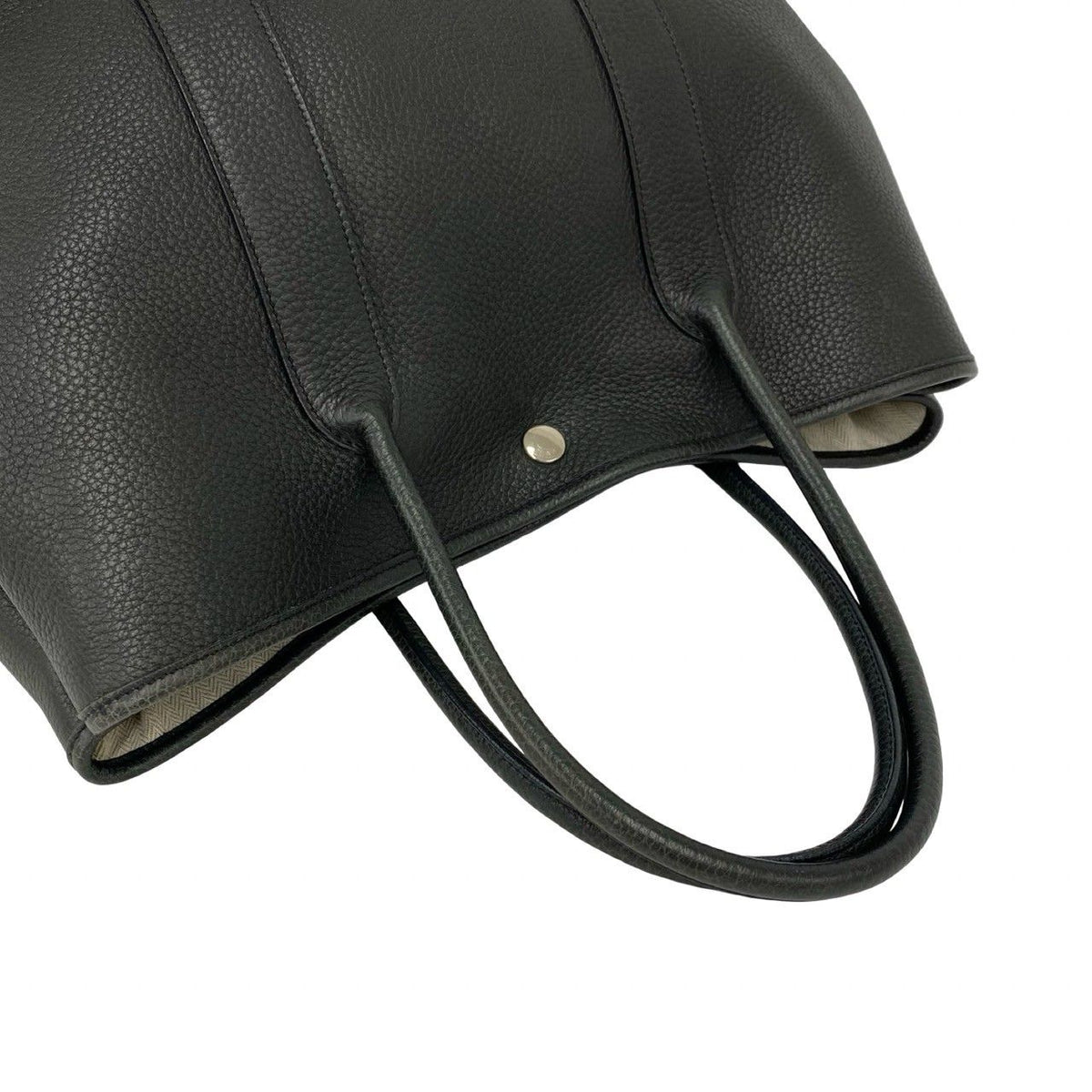 Hermes Garden Party PM Negonda Leather Tote Bag Business Black — view 4