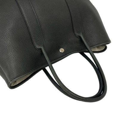 Hermes Garden Party PM Negonda Leather Tote Bag Business Black — view 4