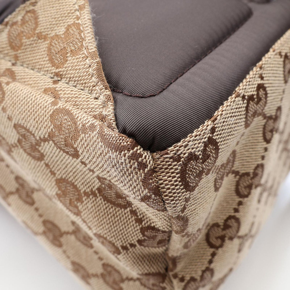 Gucci Backpack GG Canvas Beige Dark Brown — view 7