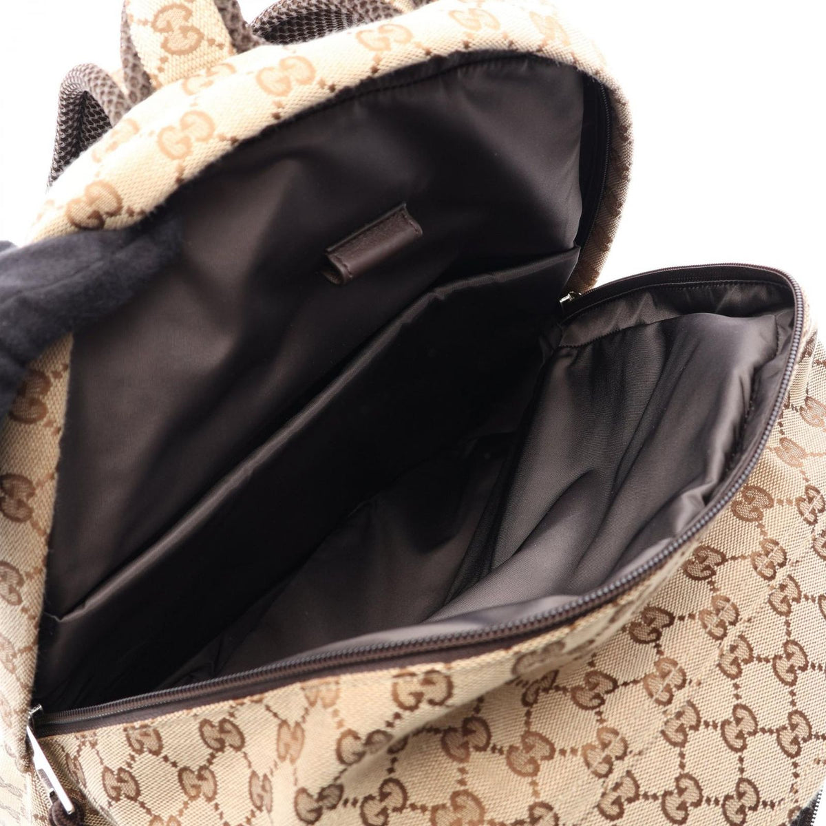 Gucci Backpack GG Canvas Beige Dark Brown — view 4