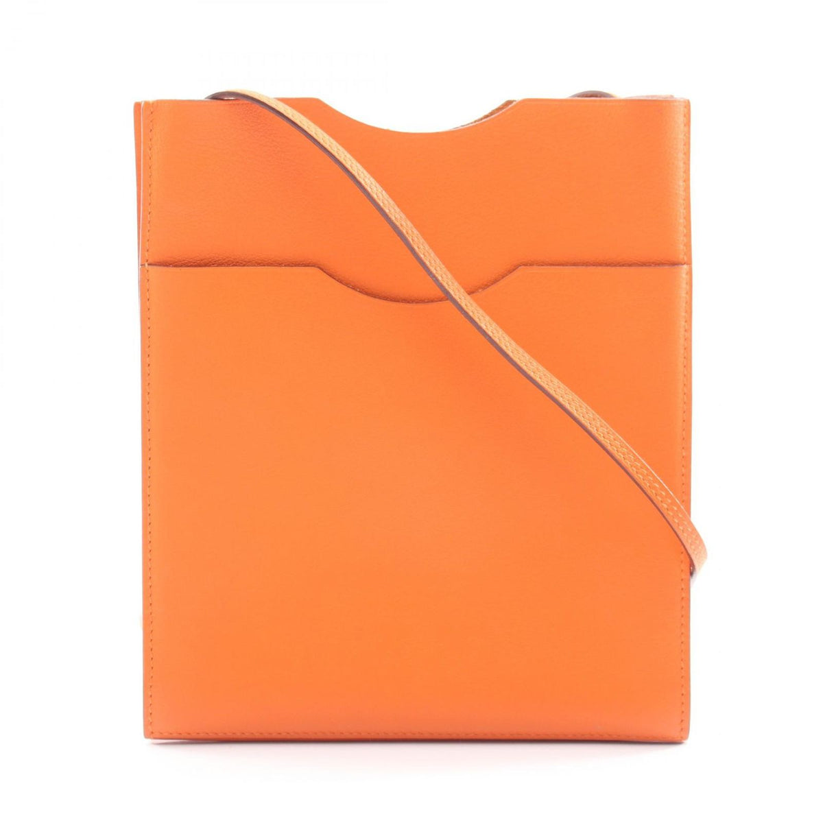 Hermes Shoulder Bag Onimaitou 2 Orange Leather