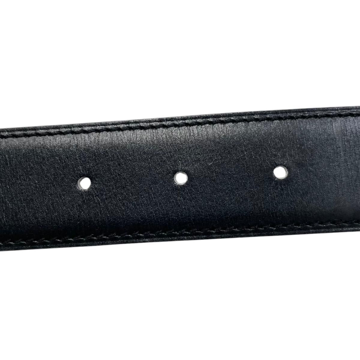 Hermes Belt Constance Leather Logo Black Gold Brown — view 5