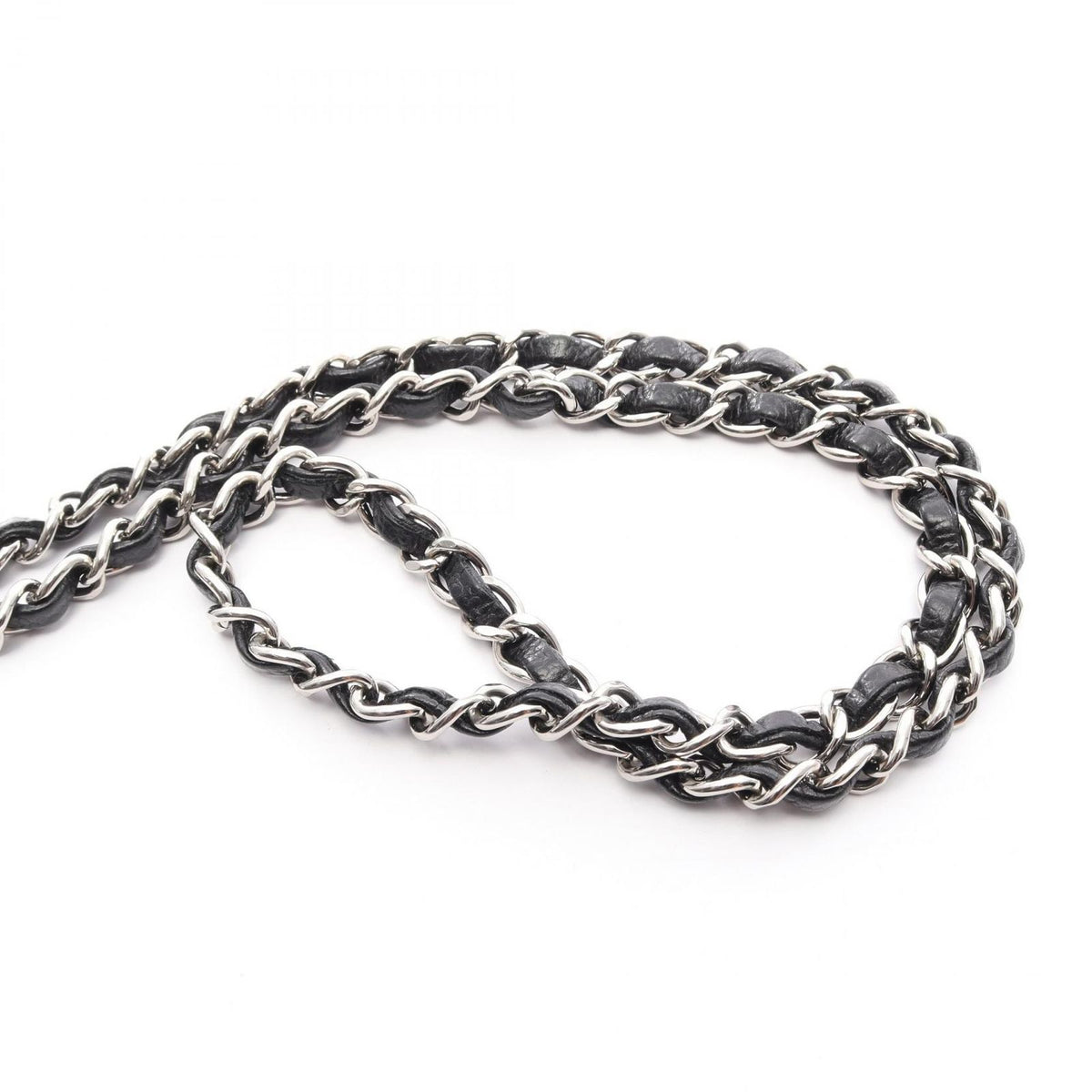 Chanel Shoulder Bag Mini Quilted Black Caviar Leather Chain — view 7