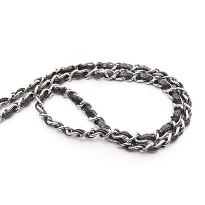 Chanel Shoulder Bag Mini Quilted Black Caviar Leather Chain — view 7