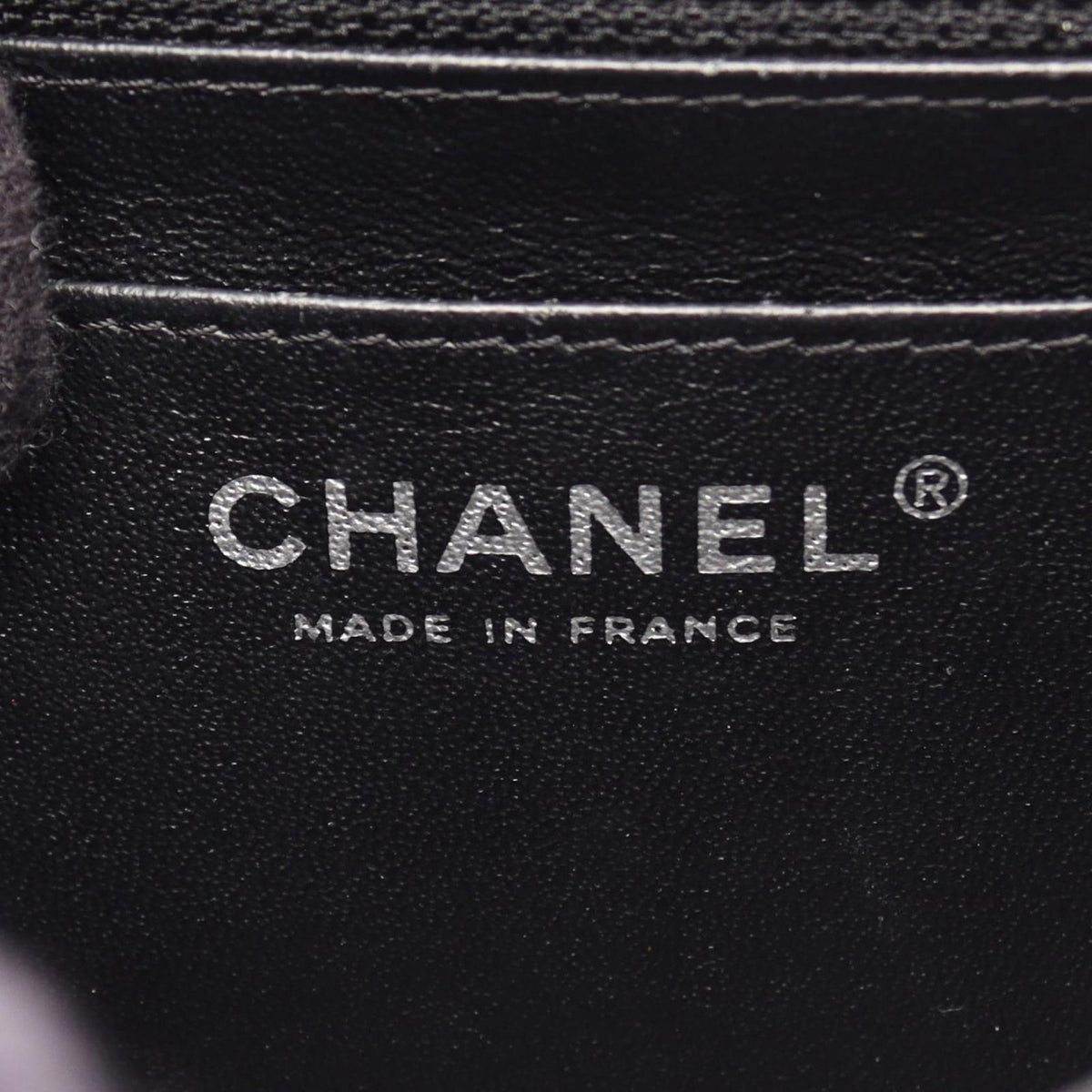 Chanel Shoulder Bag Mini Quilted Black Caviar Leather Chain — view 4