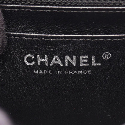 Chanel Shoulder Bag Mini Quilted Black Caviar Leather Chain — view 4
