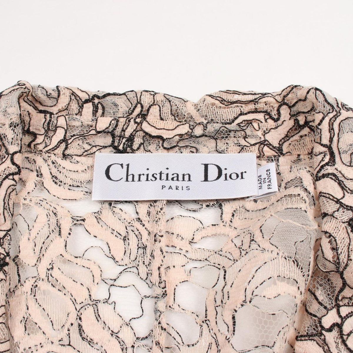 Dior All Lace Short Sleeve Blouse — view 3