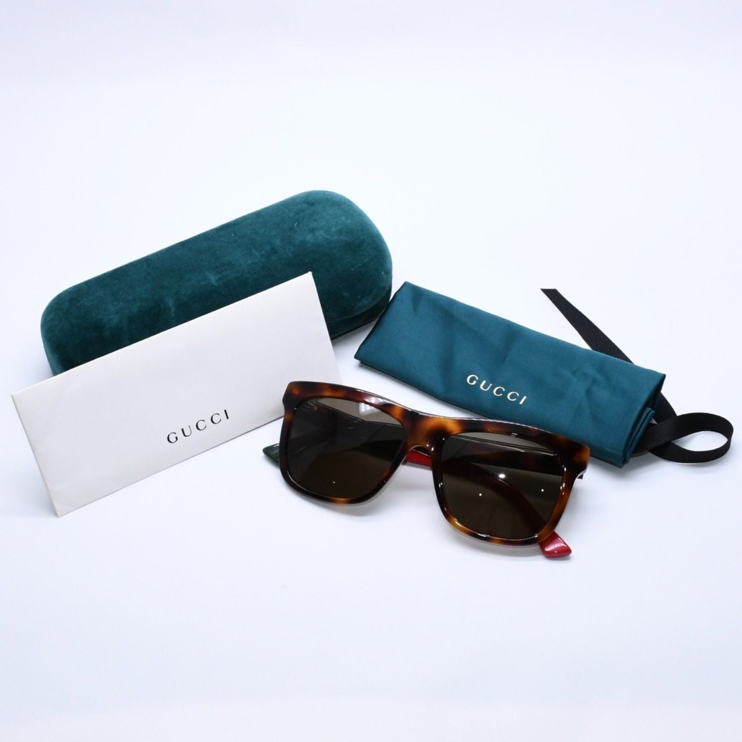 Gucci Sunglasses Brown Red Green Eyewear