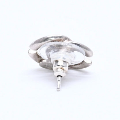 Chanel CC Logo Earrings 01 Metal Silver — view 4
