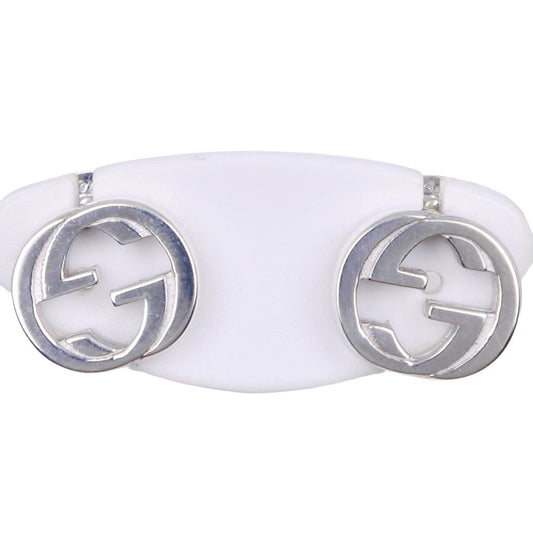 Gucci Interlocking G 925 Sterling Silver Earrings
