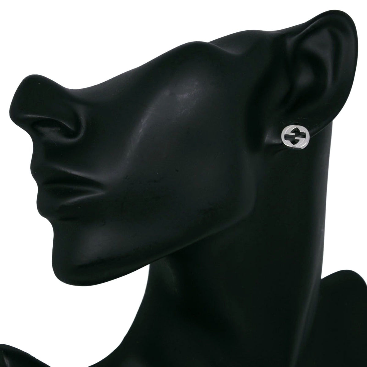 Gucci Interlocking G 925 Sterling Silver Earrings — view 2