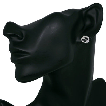 Gucci Interlocking G 925 Sterling Silver Earrings — view 2