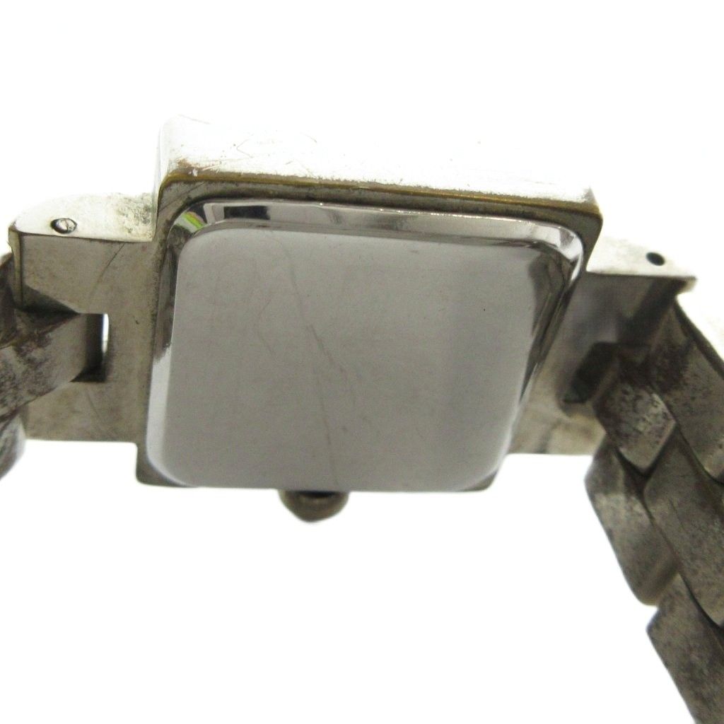 Gucci Watch Quartz Logo Square White Dial Silver — view 6
