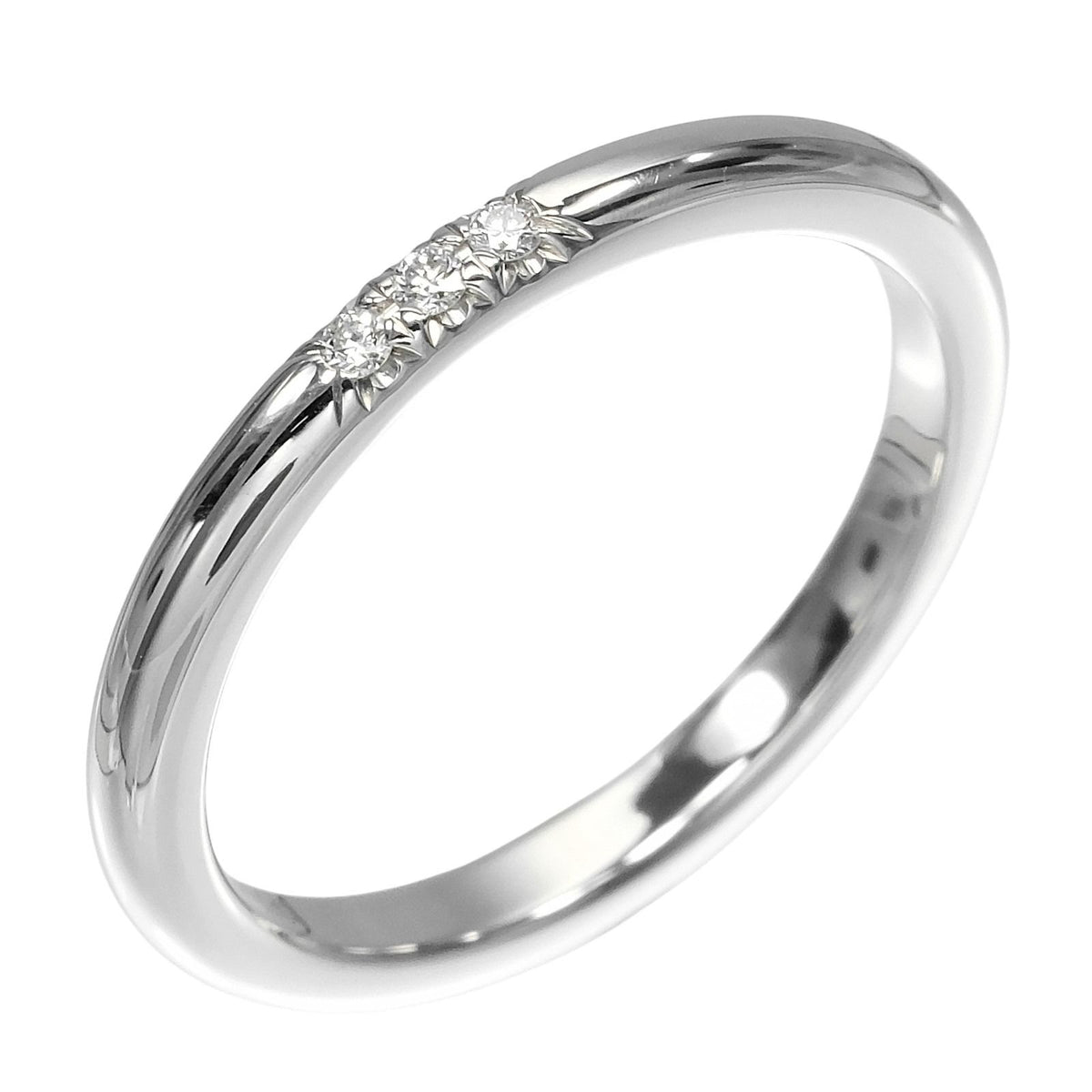 Tiffany & Co Forever Classic Band Platinum Diamond Ring